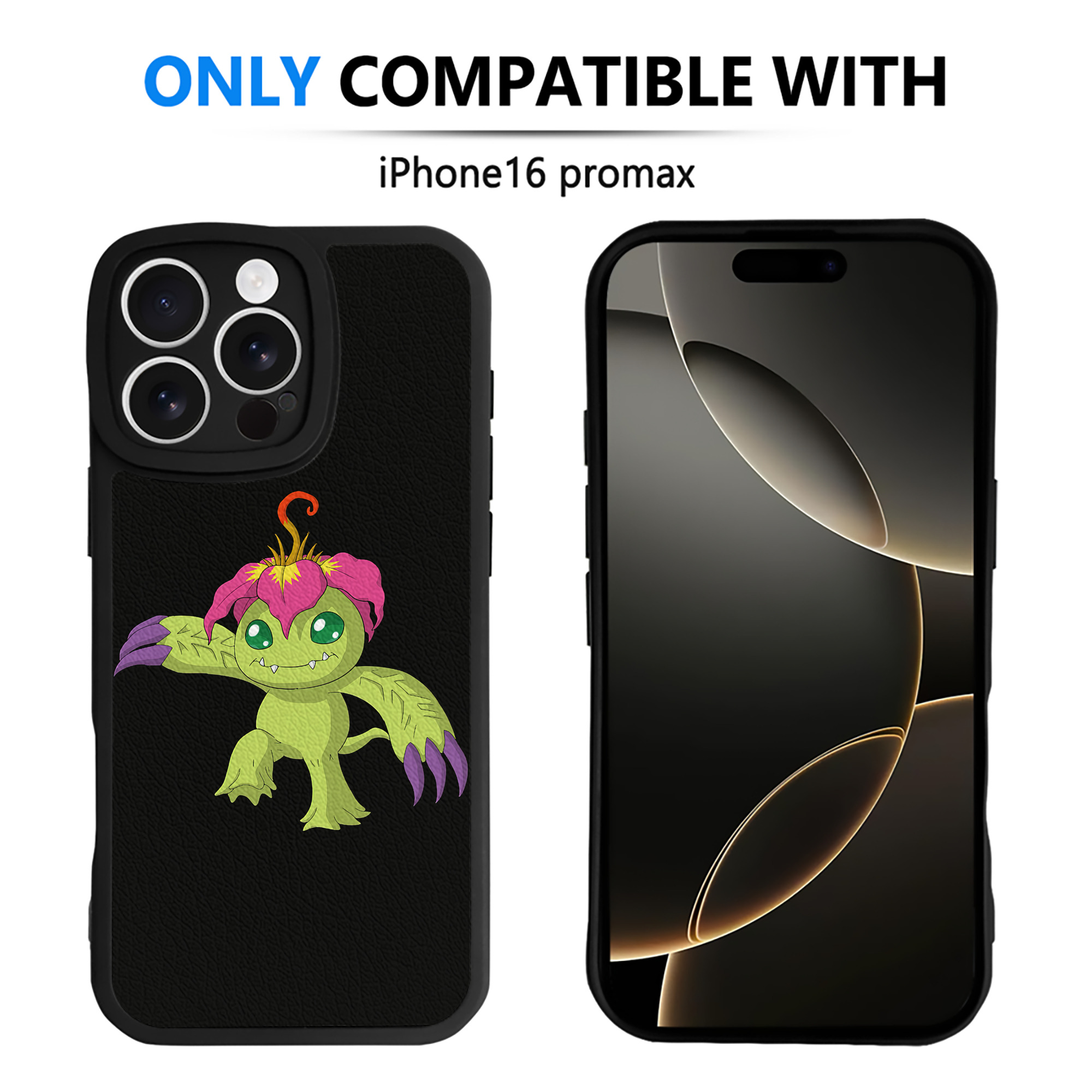 （画像用） Digimon デジタルモンスター/デジモン 【iPhone 16シリーズ対応】シリコンスマホケース（レザー調） 材質：シリコン